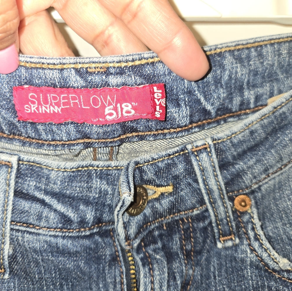 Levi's Women's Superlow Skinny Jeans - Dark Blue